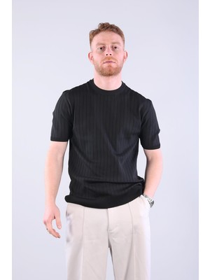 Mckanzie 10027 Bisiklet Yaka Triko Fitilli T-shirt