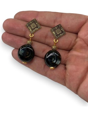 El Yapımı Tasarım Boncuk Küpe Şık Hediyelik
