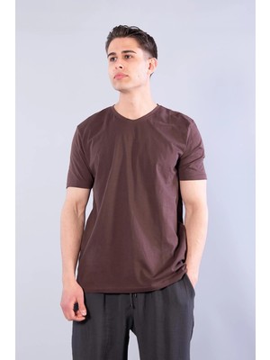 Mckanzie 2021 V Yaka Basic Süprem Regular Fit T-shirt