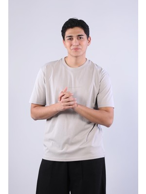Mckanzie 2271 Baskı 5 O yaka 24*1 Süprem Oversize T-shirt