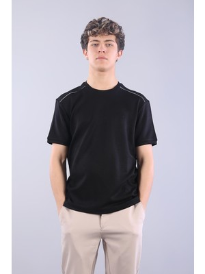 Mckanzie 4625 Modal Kumaş Omuz Trikolu O Yaka T-shirt