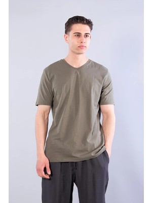 Mckanzie 2021 V Yaka Basic Süprem Regular Fit T-shirt
