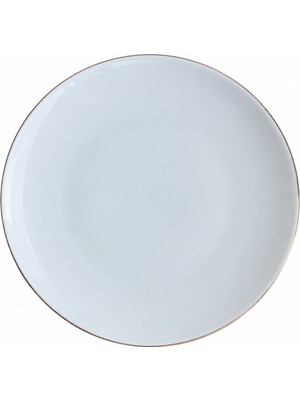 Tabak Evi Porselen Chic Altın Yaldızlı Servis Tabağı 24,50CM Tekli