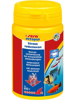 Sera Ectopur 100 ml (130 G) – Hastalıklarda Stresde Hafifletme, Temizleyici Oksijenli, Balıkların Nefes A