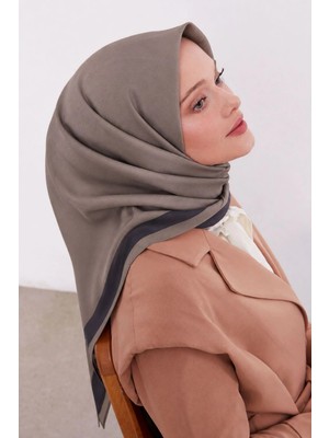 Lesscarves Çift Taraflı Düz Pamuk Ipek Eşarp LS2200