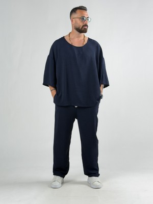 Cocopelli Oversize Lacivert Keten Takım COC3204