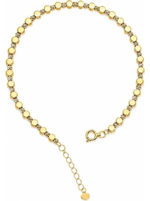 Sembol Gold 14 Ayar Kare Dorika Altın Bileklik 1,10 Gram 17+2 cm