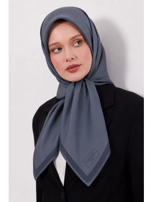 Lesscarves Çift Taraflı Düz Pamuk Ipek Eşarp LS2200