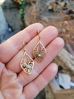 El Yapımı Tasarım Boncuk Küpe Şık Hediyelik