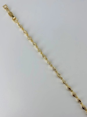 Belirtilmemiş Zirkon Taşlı Pirinç Bileklikler 17+2 cm - KBL0384