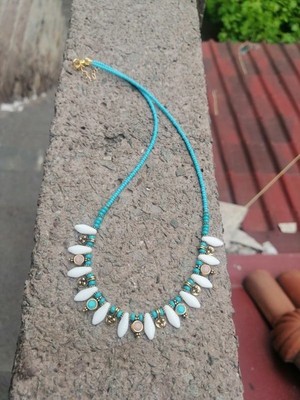 El Yapımı Tasarım Boncuk Kolye Şık Hediyelik