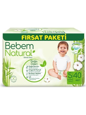 Bebem Bebek Bezi Junior 5 Beden Fırsat Paketi 40 Adet