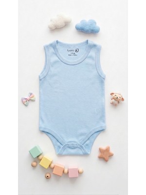 Fiyonk % 100 Pamuk Penye Askılı Bebek Body Zıbın