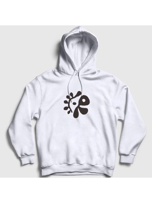 Presmono Unisex Beyaz Logo Color Outside The Lines K-Pop Cortis Kapüşonlu Sweatshirt