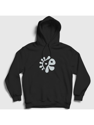 Presmono Unisex Siyah Logo Color Outside The Lines K-Pop Cortis Kapüşonlu Sweatshirt