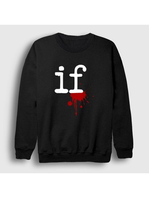 Presmono Unisex Siyah Logo If Rock Mindless Self Indulgence Sweatshirt