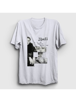 Presmono Unisex Beyaz James K-Pop Cortis T-Shirt