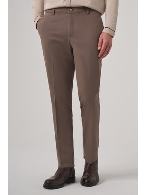 Morven  Erkek Kahve Pamuk Trend Dynamic Fit Chino Pantolon