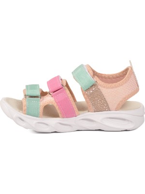 ARZEN Renkli Kız Çocuk Sandalet 26A44 F