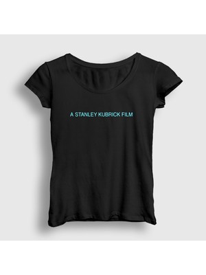 Presmono Kadın Siyah A Stanley Kubrick Film Sinema Yönetmen T-Shirt
