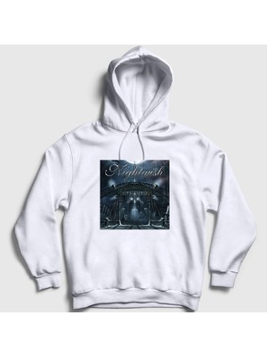 Presmono Unisex Beyaz Imaginaerum Metal Nightwish Kapüşonlu Sweatshirt