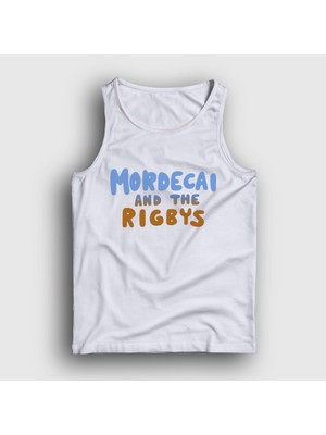 Presmono Unisex Beyaz Mordecai And The Rigbys Regular Show Atlet