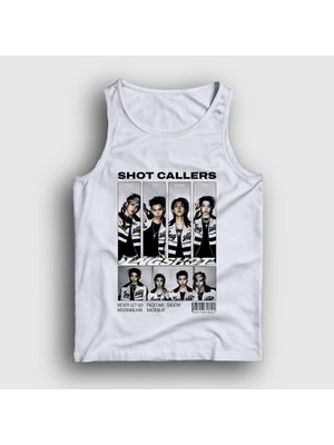 Presmono Unisex Beyaz Poster Shot Callers K-Pop Lngshot Atlet