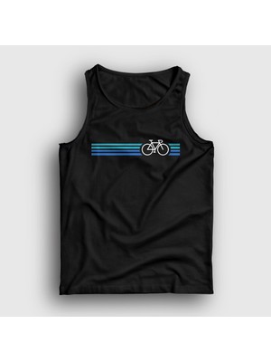 Presmono Unisex Siyah Stripes Bike Hediye Bisiklet Atlet