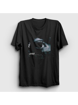 Presmono Unisex Siyah Supercoolnothing V2 Rock 16VOLT T-Shirt