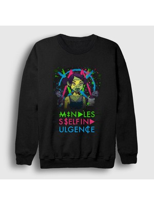 Presmono Unisex Siyah Frankenstein Girls Mindless Self Indulgence Sweatshirt