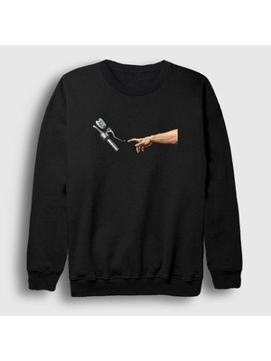 Presmono Unisex Siyah Creation Of Motorcycle Motorsiklet Sweatshirt