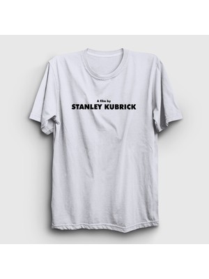 Presmono Unisex Beyaz A Film By Stanley Kubrick Sinema Yönetmen T-Shirt