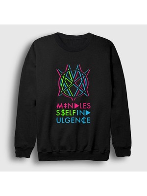Presmono Unisex Siyah Logo Mindless Self Indulgence Rock Sweatshirt