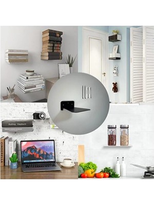 RetoDesign 2 Adet Uçan Raf Beyaz 1788B