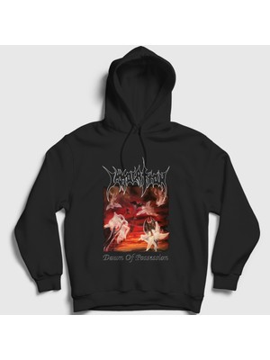Presmono Unisex Siyah Dawn Of Possession Metal Immolation Kapüşonlu Sweatshirt