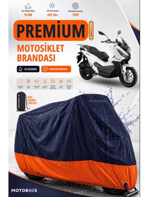 Motobros Motosiklet Brandası Arora Beatrix Motor Brandası Motor Örtüsü Su Geçirmez Paraşüt Kumaş Uv Korumalı Premium