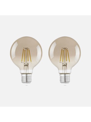 Eglo G80 4W 4000K Smoky 2'li Ampul, E27, 4.0W