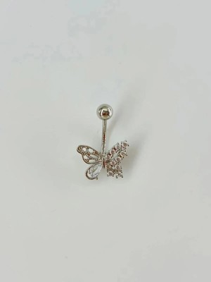 Uravas Store Ieg - Kelebek Detaylı Göbek Piercing