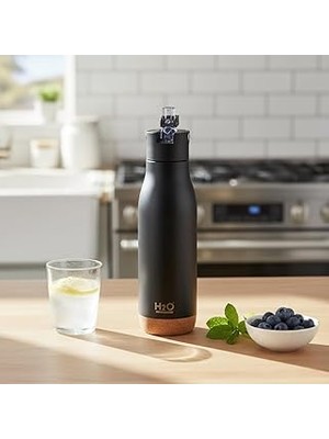 Uravas Store Deconox 540 ml Paslanmaz Çelik Termos Matara - 4 Renk Seçeneği (Krem, Yeşil, Siyah, Mavi) - Sıcak V
