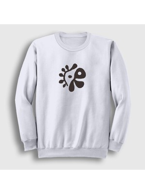 Presmono Unisex Beyaz Logo Color Outside The Lines K-Pop Cortis Sweatshirt