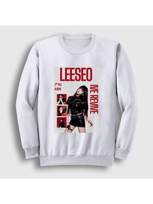 Presmono Unisex Beyaz Leeseo Revive K-Pop Ive Sweatshirt