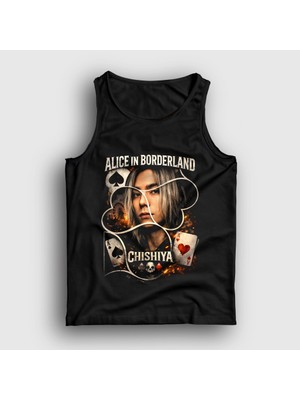 Presmono Unisex Siyah Shuntaro Chishiya Alice In Borderland Atlet