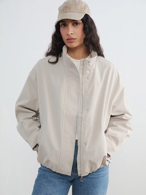 Lc Waikiki Yeni Sezon Dik Yaka Oversize Kadın Yağmurluk
