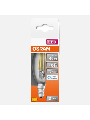 Ledvance Ledv LED Filemant Clb 40 4 W Beyaz E14 LED Ampul, 4.0W