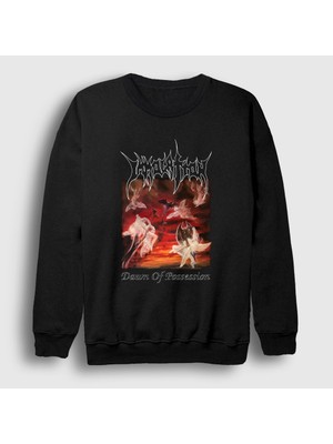 Presmono Unisex Siyah Dawn Of Possession Metal Immolation Sweatshirt