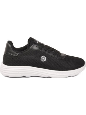 Walkway Siyah-Beyaz Fileli Rahat Hafif Unisex Spor Ayakkabı 26102 M