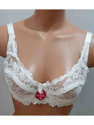 Ecem Yıldız Dantelli Balenli Petsiz Dolgusuz Sütyen