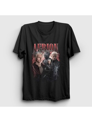 Presmono Unisex Siyah Aerion Targaryen A Knight Of The Seven Kingdoms T-Shirt