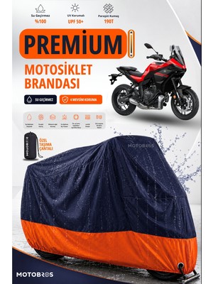 Motobros Motosiklet Brandası Yamaha Tracer Motor Brandası Motor Örtüsü Su Geçirmez Paraşüt Kumaş Uv Korumalı Premium