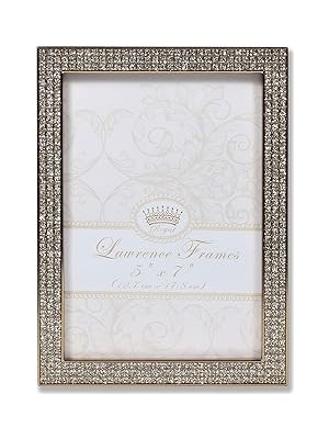 Uravas Store Lawrence Frames Lawrence Royal Designs 5x7 Turner Altın ve Parlak Metal Resim Çerçevesi